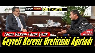 Tarım Bakanı Faruk ÇELİK, Geyve'li Kereviz Üreticisini Ağırladı-Geyvemedya.com