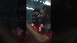 Just Mo Salah Telling Alphonso Davies How Fast He Is 😂