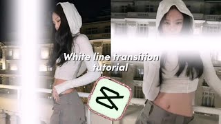white line transition tutorial on CapCut #CapCut #tutorial #transition