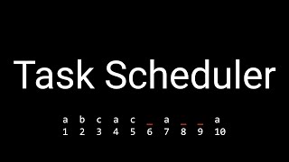 Coding Interview Problem - Task Scheduler