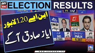 NA 120 Lahore: PMLN kay Ayaz Sadiq | Elections 2024 | Elections Result