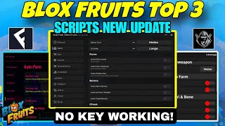 3 Best Blox Fruit Script No Key 🔴 Script Blox Fruit AUTO FARM , AUTO BERRY \u0026 RAID | Fluxus Delta