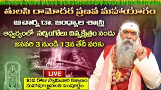 ఆచార్య డా.జంధ్యాల గురూజీ గారి ఆధ్వర్యంలో తులసి దామోదర ప్రణవమహాయాగం 10వ రోజు మహా పూర్ణాహుతి సంపూర్ణం