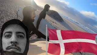 DAY1 Surfing in Denmark 🇩🇰 VLOG49 سورفيت ف دانمرك ولما بارد ❄️🌊