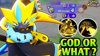 Zeraora is the best Pokemon for rank push with this Build | Pokémon Unite | Zeraora gameplay Hindi