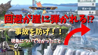 【スマブラSP】崖に向かって移動回避した際に弾かれる現象について分かったことをざっくり話す【検証】