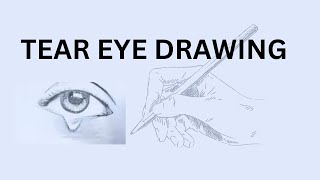 crying eye drawing step by step | learn with creativeartwb