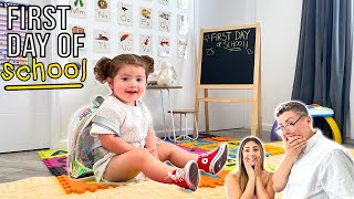 BABY BELLAMYS FIRST DAY OF SCHOOL!!!! *CUTEST EVER*