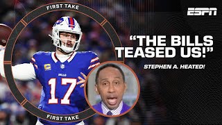 Buffalo TEASED US! Stephen A. is MAD the Bills had 'NO FOLLOW THROUGH!' 🍿 | Firs