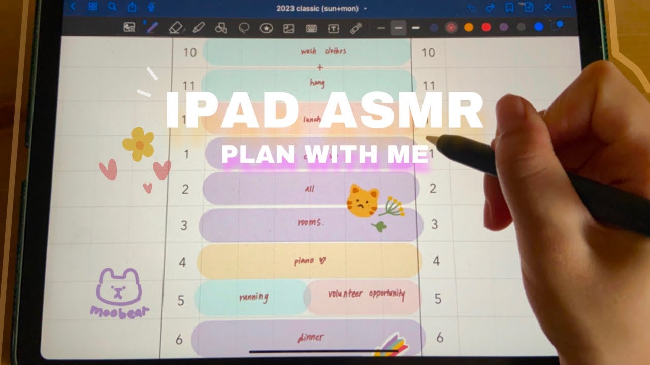 Ipad Asmr Plan With Me рџќ Youtube