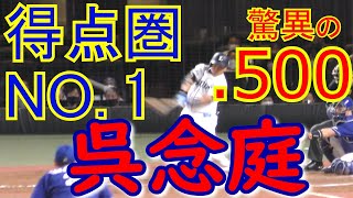 【得点圏驚異の５割超え】呉念庭 得点圏に強すぎる！【得点圏NO.1の鬼神】