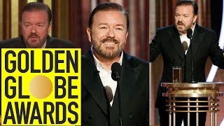 Every Ricky Gervais Golden Globes 2009-2020
