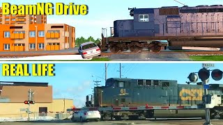 Crash test | Beamng drive vs Real life #11
