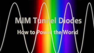 MIM Tunnel Diodes and how to Power the World