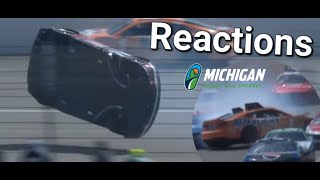 Watch Party Reactions to the 2024 Cup Michigan Race (Corey Lajoie Flip)