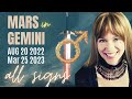 Rare Life Changing Mars in GEMINI transit ⚡Aug 2022 - March 2023 | ALL SIGNS