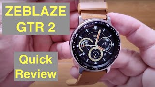 ZEBLAZE GTR 2 BT5 IP68 Waterproof BT Calling Blood Pressure Female Cycle Smartwatch: Quick Overview