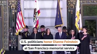 Senator Dianne Feinstein honored at San Francisco memorial service