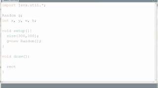 Setup & Draw Functions in Processing