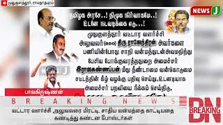 அமைச்சர் ராஜகண்ணப்பனை கண்டித்து சுவரொட்டி