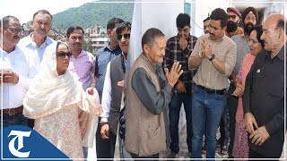 PWD Minister Vikramaditya Singh inspects flood-affected areas in Himachal Pradesh's Mandi