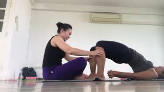 วิธีเปิดสะโพกและไหล่จากBlock ช่วยยืดหยุ่นได้ดีลดการบาดเจ็บเวลาฝึก#yoga#practiceyoga