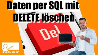 Delete data using the DELETE command via SQL