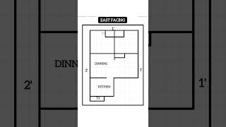 🏠30x40 East Facing House Plan #shorts #trending #construction