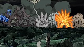 Madara vs Tailed Beasts Obito admitted Jiraiya Defeat him in every way (English Sub)