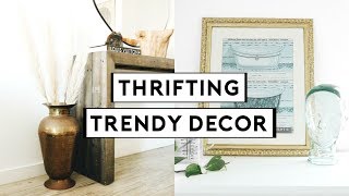 THRIFTING TRENDY HOME DECOR! DIY THRIFT FLIP + UPCYCLE | Nastazsa