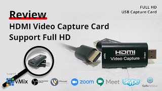 vMix Review HDMI Video Capture Card Support Full HD