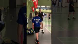 Meeting Badminton Olympic Winner Viktor Axelsen #shorts