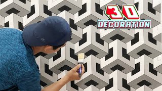 EFFECTIVE 3D WALL DECORATION || 3D WALL PAINTING || SIMPLE FOR NEW PEOPLE || DISCOVER AFRICA