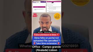 File submission in time | File cancelled ? 🚨Take time extension 🚨 | Advocate Harry | Live Portugal