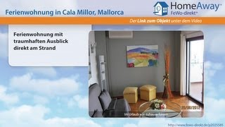 Cala Millor: Ferienwohnung mit traumhaften Ausblick direkt am Strand - FeWo-direkt.de Video