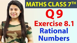 Q 9(i to v), Ex 8.1 - Rational Numbers - Chapter 8, Maths Class 7th - NCERT, CBSE