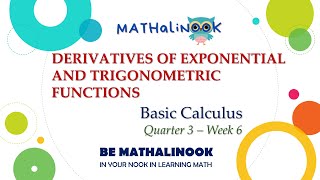 Basic Calculus | Derivatives of Exponential and Trigonometric Functions