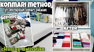 TIPS MENATA LEMARI PAKAIAN || Konmari Method || Bersih Bersih Rumah||Zulaikha Pratiwi