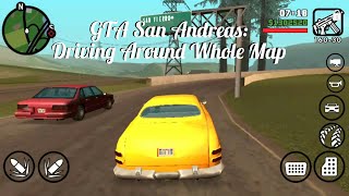 GTA San Andreas - Driving Around The WHOLE Map! Following Traffic Laws/Rules Gameplay on Mobile