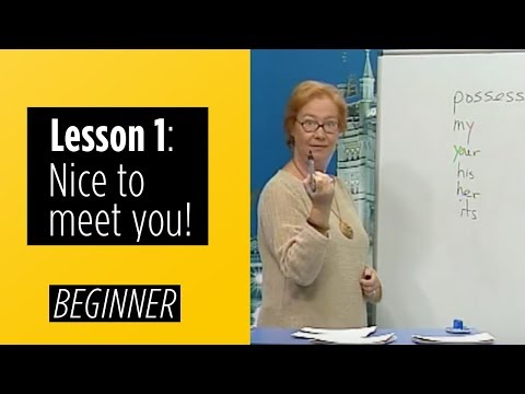 Beginner Levels – Lesson 1: Nice to meet you!