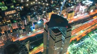 tilt shift time lapse YOKOHAMA Landmark Tower