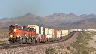 HD: Cajon and Needles Subdivision Railfanning in April 2014