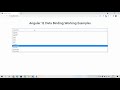 Angular 12 Data Binding Tutorial -  One Way | Two Way