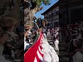 令和6年10月13日　岸和田市八木だんじり祭　行基参り　西大路町　久米田寺　やりまわし