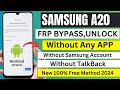 Samsung A20 FRP Bypass Android 13/12/11| New Free Method