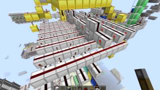 Busy Beaver Turing Machine in Minecraft (4-State, 2-Symbol)