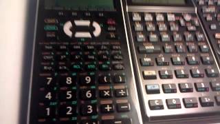 Battle of the calculators solvers  El-w516x vs hp-35s. And hp-20s