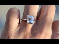 radiant supernova moissanite solitaire engagement ring raven fine jewelers