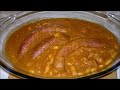 beans with sausage baked in the oven