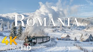 Romania 4K-Enchanting Winter Wonderland • Stunning Footage, Scenic Relaxation with Calming Music